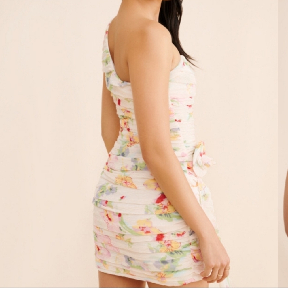 🍋For Love and Lemons Abby One Shoulder Mini Dress - Picture 8 of 16